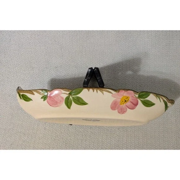 FRANCISCAN Desert Rose Pickle Relish Dish - USA - Cottage Core Replacements -VTG - Picture 3 of 6